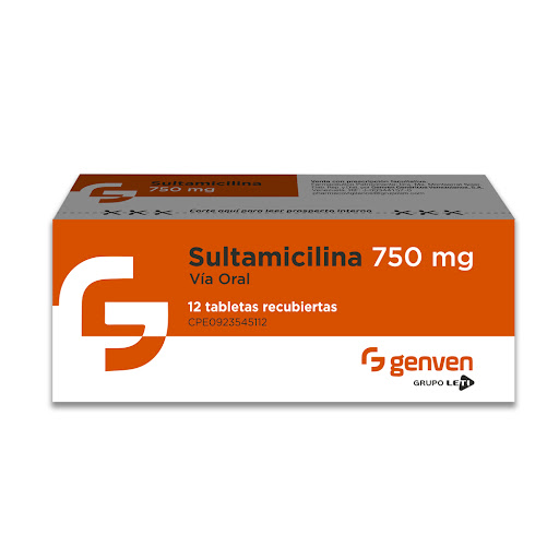 SULTAMICILINA 750MG TAB X 12 (GENVEN)